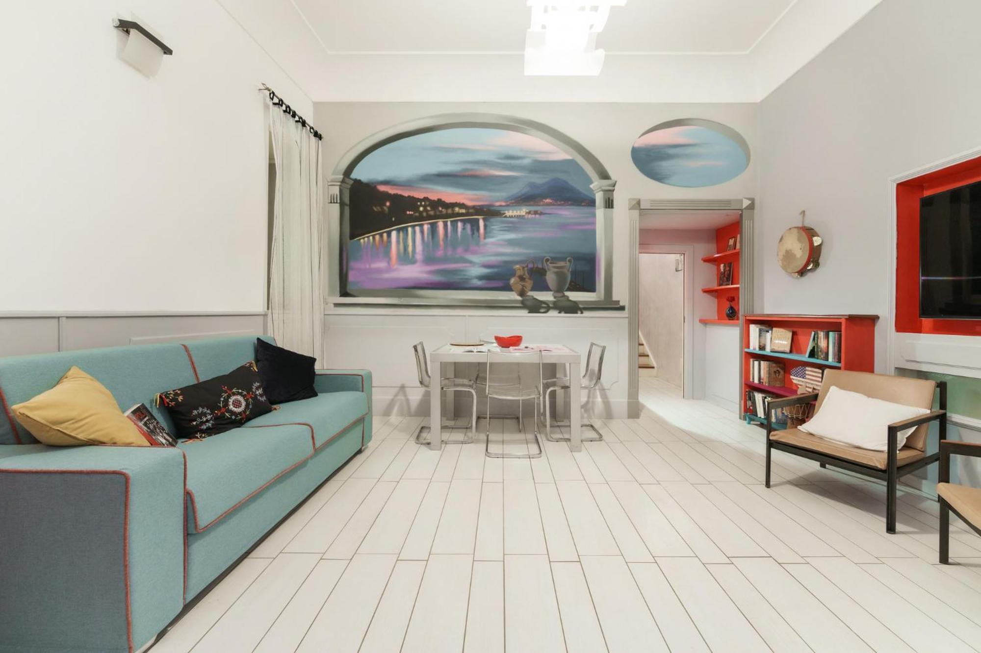 Art-filled, Luxury Finished 2br Escape In Vomero